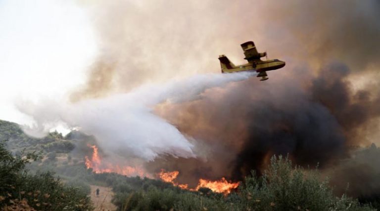 Φωτιά τώρα στην Αμοργό – Σηκώθηκαν και αεροσκάφη!