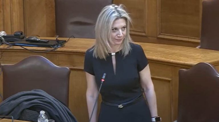 Μαρία Καρυστιανού: «Η διαφθορά στηρίζεται και επιβραβεύεται μετά βαΐων και κλάδων»
