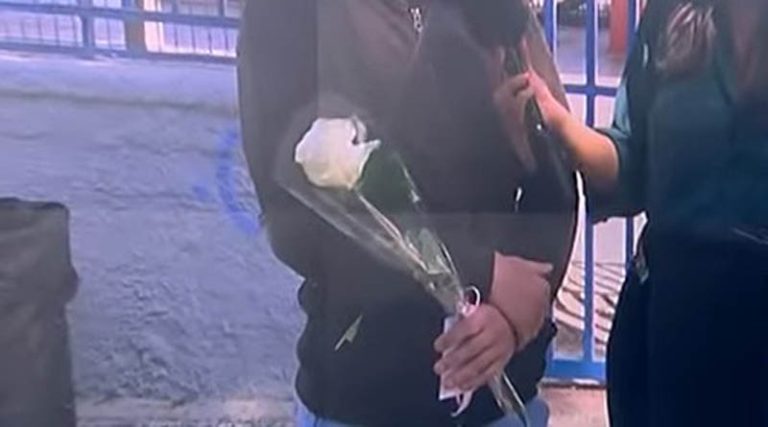 Πανελλήνιες: Περίμενε την αγαπημένη του με ένα λευκό τριαντάφυλλο έξω από εξεταστικό κέντρο! (βίντεο)