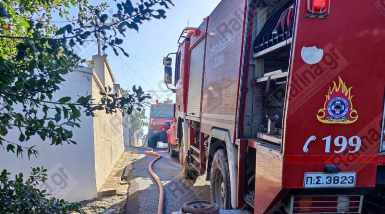 Φωτιά σε οικόπεδο στην Παραλία του Μαραθώνα – Τραυματίστηκε Πυροσβέστης!