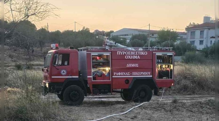 Το σύστημα καμερών της πολιτικής προστασίας Ραφήνας εντόπισε τη φωτιά στα σύνορα Πικέρμι με Σπάτα! (φωτό)