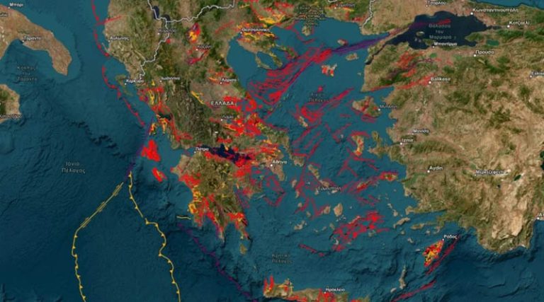 Αυτά είναι τα ενεργά ρήγματα στην Ελλάδα (χάρτης)