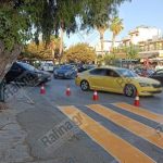 Ραφήνα: Μποτιλιάρισμα στο κέντρο λόγω εργασιών διαγράμμισης! (φωτό)