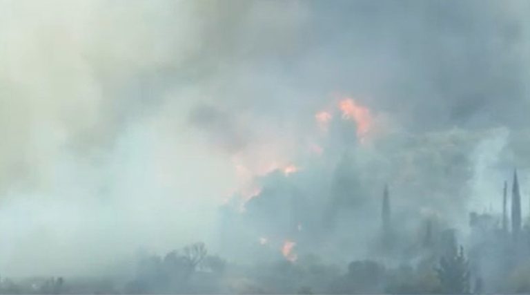 Φωτιά στην Κορινθία: Άνοιξε η Εθνική Οδός, κλειστά και σήμερα τα σχολεία – Συνεχίζεται η μάχη των πυροσβεστών